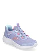 Girls Bounder Simple Cute Low-top Sneakers Purple Skechers
