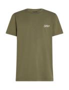 Hilfiger Summer Photo Tee Tops T-Kortærmet Skjorte Green Tommy Hilfige...