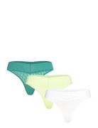 Low Rise Thong 3Pk G-streng Undertøj Multi/patterned Calvin Klein