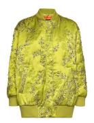 2352 Quilted Embroidery, Covered Pl Quiltet Jakke Green STINE GOYA