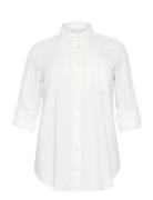 Kcnana Shirt Tunic Tops Tunics White Kaffe Curve