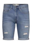 Inkaden Holes Bottoms Shorts Denim Blue INDICODE