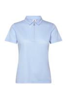 Peoria Ss Polo Shirt Tops T-shirts & Tops Polos Blue Daily Sports