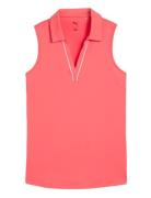 W Cloudspun Piped Sl Polo Tops T-shirts & Tops Polos Pink PUMA Golf