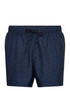 Borg Print Swim Shorts Badeshorts Navy Björn Borg