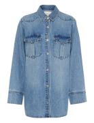 Gzlayza Oz Shirt Tops Shirts Long-sleeved Blue Gestuz