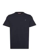 Watson Slub Tee Designers T-Kortærmet Skjorte Navy Morris