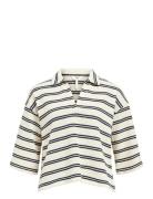 Objselma Lo 3/4 Polo Top 139 Tops T-shirts & Tops Polos Beige Object