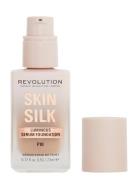 Revolution Makeup Skin Silk Serum Foundation F10 Foundation Makeup Rev...