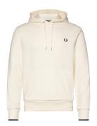Tipped Hooded Sweatshirt Tops Sweatshirts & Hoodies Hoodies White Fred...