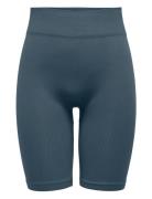 Onpjaia Life Hw Seam Long Shorts Noos Sport Shorts Cycling Shorts Blue...
