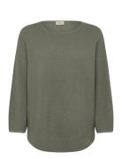 Frsinja Pu 1 Tops Knitwear Jumpers Green Fransa
