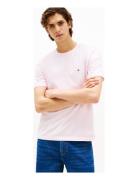 Ess Seasonal Reg Fit Solid Tee Tops T-Kortærmet Skjorte Pink Tommy Hil...
