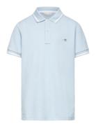 Contrast Tipping Ss Pique Rugger Tops T-shirts Polo Shirts Short-sleev...