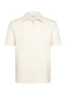Lio Waff Tops Polos Short-sleeved Cream Gabba