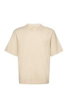 Anf Mens Knits Tops T-Kortærmet Skjorte Cream Abercrombie & Fitch