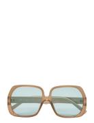 Le Sustain - Polydisco Firkantede Solbriller Brown Le Specs