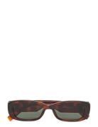 Unreal! Firkantede Solbriller Brown Le Specs