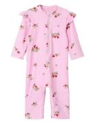 Nmfzila 3/4 Uv Swimsuit Swimwear Uv Clothing Uv Suits Pink Name It