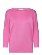 Fqj -Pu Tops Knitwear Jumpers Pink FREE/QUENT