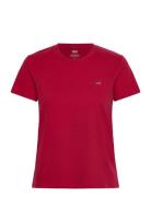 Perfect Tee Scarlet Smile Cott Tops T-shirts & Tops Short-sleeved Red ...