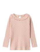 Nmffiducia Ls Slim Top Lil Tops T-shirts Long-sleeved T-Skjorte Pink L...