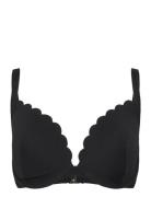 Scallop Pp Swimwear Bikinis Bikini Tops Wired Bikinitops Black Hunkemö...