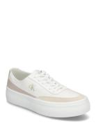 Vulc Flatform Low Cv Mix Mg Low-top Sneakers White Calvin Klein