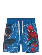 Nmmmave Spider Long Swimshorts Mar Badeshorts Blue Name It