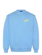Dettori Ii Loose Ft Crew Tops Sweatshirts & Hoodies Sweatshirts Blue V...