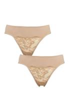 Freya String 2-Pack G-streng Undertøj Brown Missya