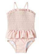 Nbffiona Swimsuit Lil Badedragt Badetøj Pink Lil'Atelier