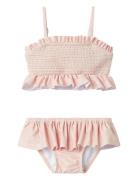 Nmffiona Mar Swim Set Lil Bikini Pink Lil'Atelier