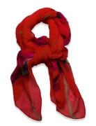 Big Fiore Rectangl Accessories Scarves Lightweight Scarves Red Desigua...
