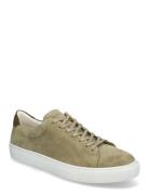 Moore Suede Chocolate Low-top Sneakers Khaki Green Sneaky Steve