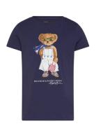 Polo Bear Cotton Jersey Tee Tops T-Kortærmet Skjorte Navy Ralph Lauren...