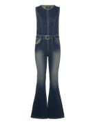Carring Bottoms Jumpsuits Blue Desigual