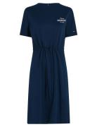 Hilfiger Tee Dress Knælang Kjole Navy Tommy Hilfiger