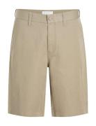 Linen Tencel Short Bottoms Shorts Chinos Shorts Beige Calvin Klein Jea...