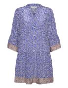 Soholl Short Dress Ss Kort Kjole Blue Lollys Laundry