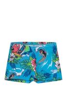 Boys Learn To Swim Digital Allover Aquashort Badeshorts Blue Speedo