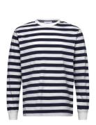 Adieu Long Sleeve Tops T-Langærmet Skjorte Navy Makia