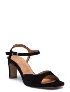 Lula Sandal Med Hæl Black Pavement