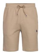 Malik Reg Pi Uspa M Shorts Bottoms Shorts Sweat Shorts Beige U.S. Polo...