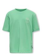 Osjsummerlife S/S Rlx Printed Tee Jrs Tops T-Kortærmet Skjorte Green O...