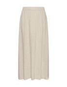 Mschpennie Ginia Hw Skirt Skirts Knee-length & Midi Skirts Cream MSCH ...