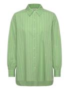 Striped Girlfriend Shirt Tops Shirts Long-sleeved Green Scotch & Soda