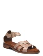Aretha Flade Sandaler Beige Pavement