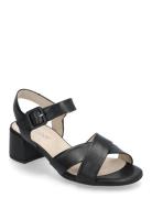 Ankle-Strap Sandal Sandal Med Hæl Black Gabor