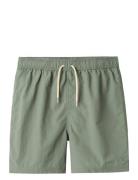 Nlmzakro Short Swim Shorts Badeshorts Khaki Green LMTD